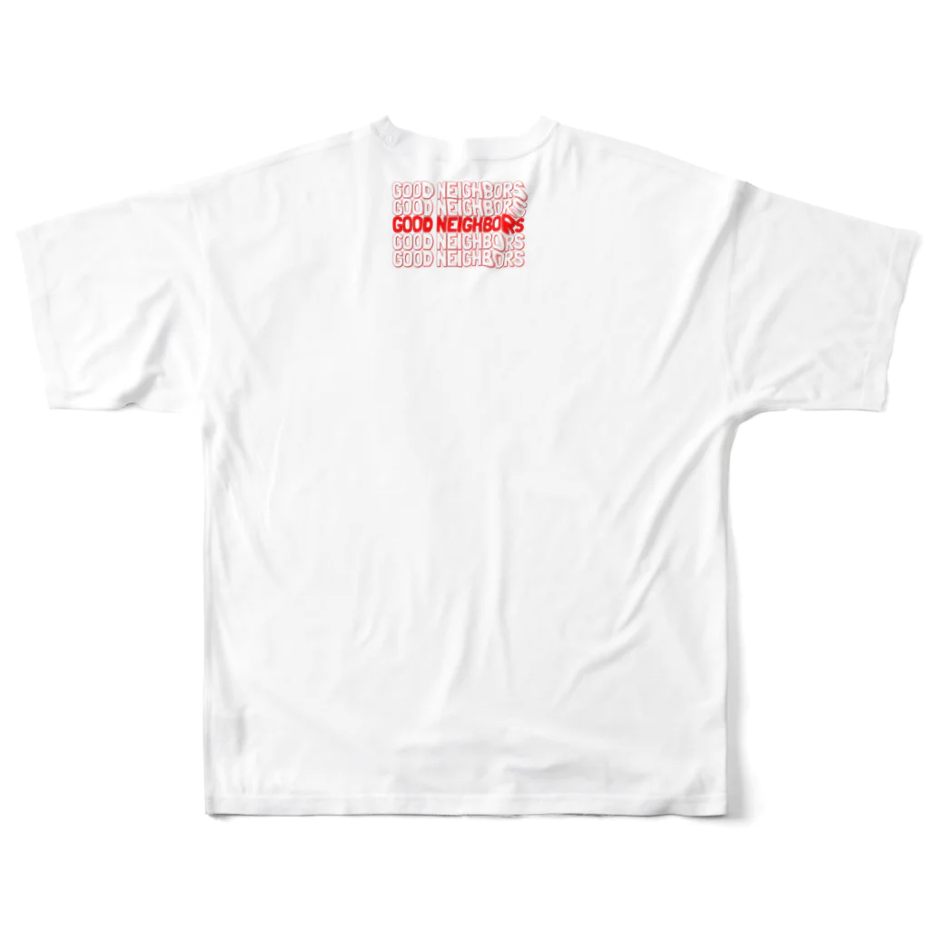 Good neighbors Tokyoのgoodneighborstokyo  フルグラフィックTシャツの背面