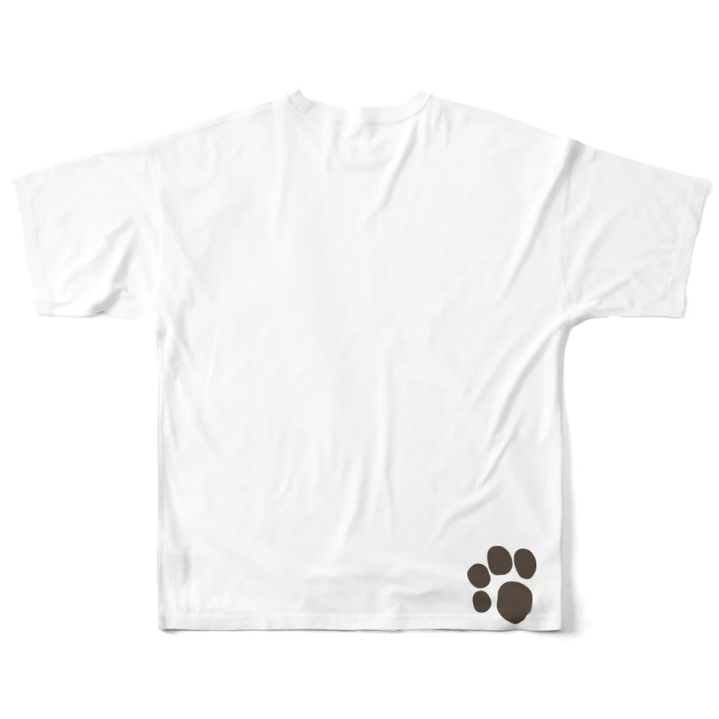 chizuruのとりとねこ フルグラフィックTシャツの背面