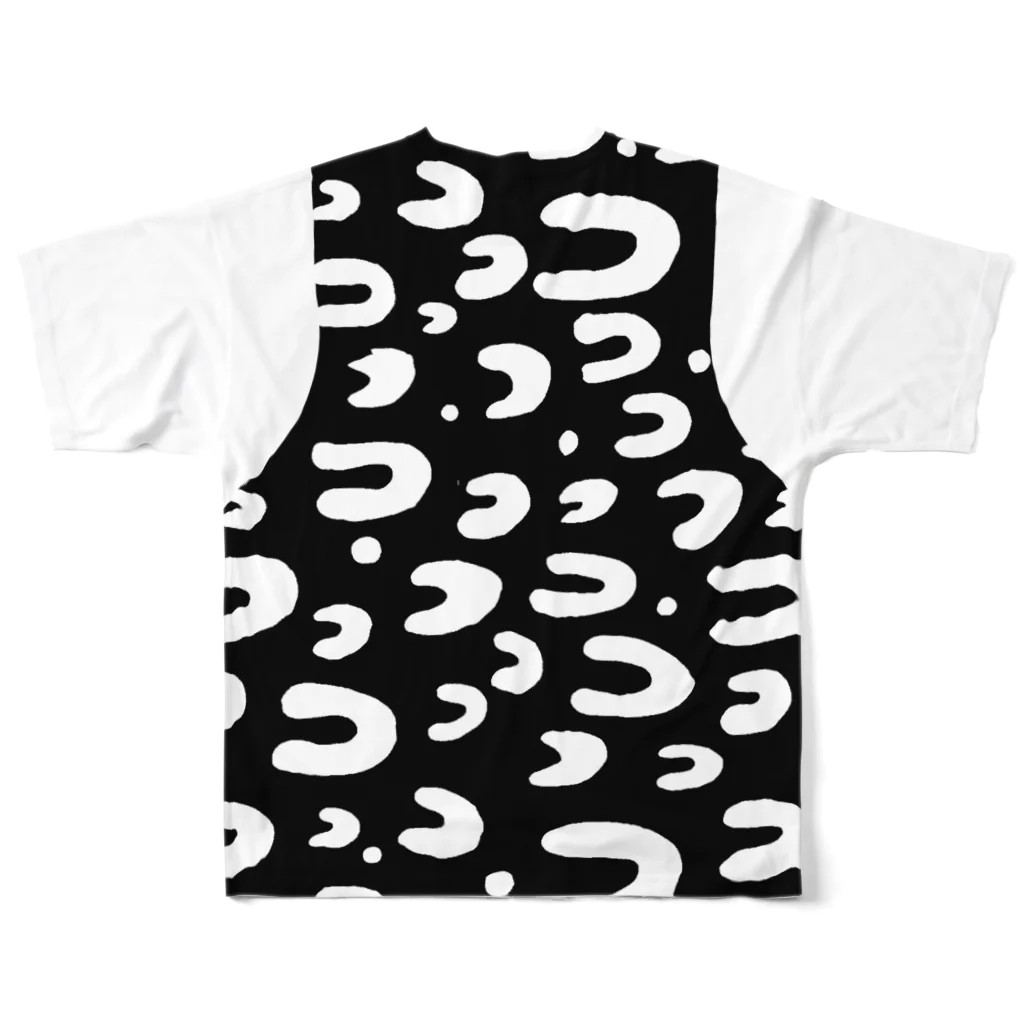 ゴータ・ワイのジャガー　レイヤード(前後２面プリント) フルグラフィックTシャツの背面