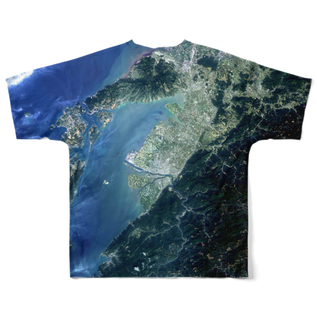 WEAR YOU AREの熊本県 八代市 Tシャツ 両面 All-Over Print T-Shirt :back