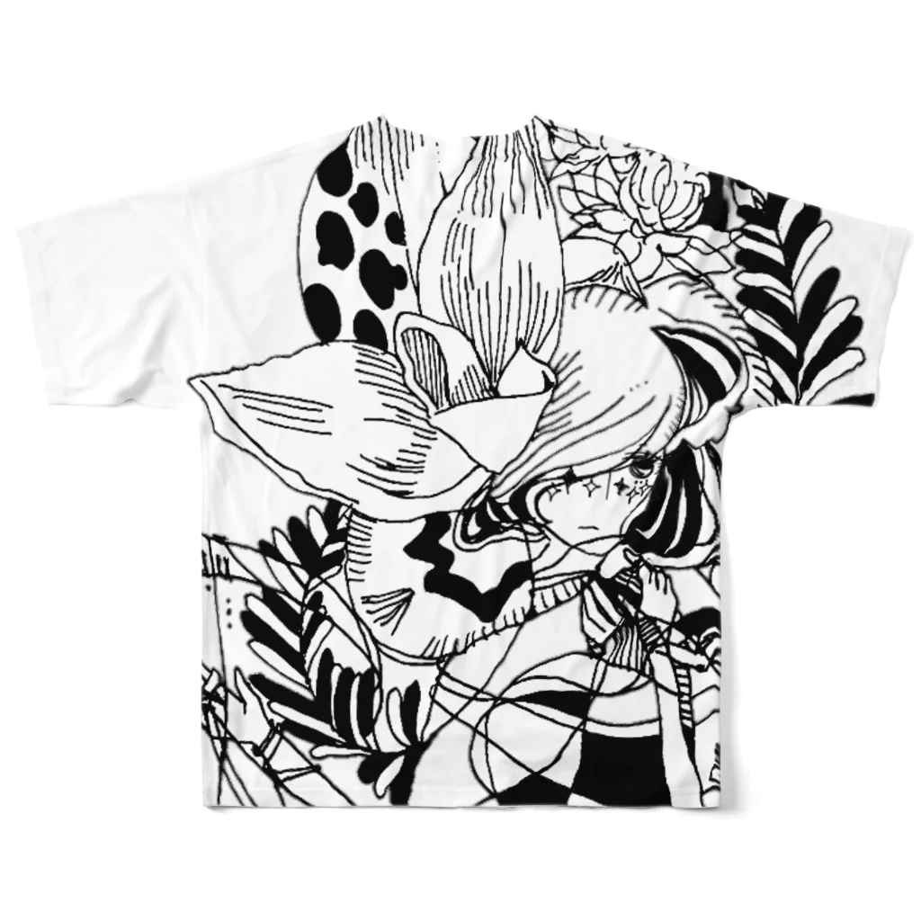 Chig-Hugのhazuki / hitotose フルグラフィックTシャツの背面