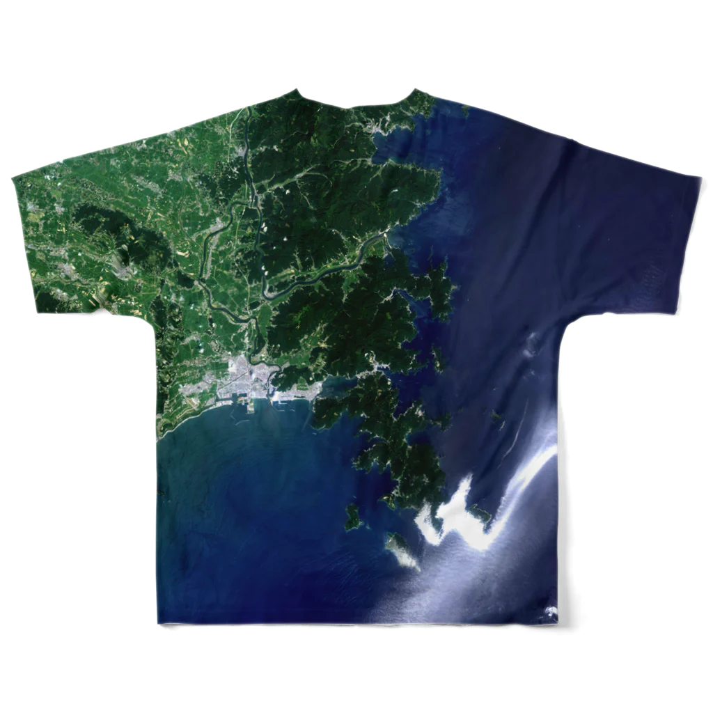 WEAR YOU AREの宮城県 牡鹿郡 Tシャツ 両面 フルグラフィックTシャツの背面