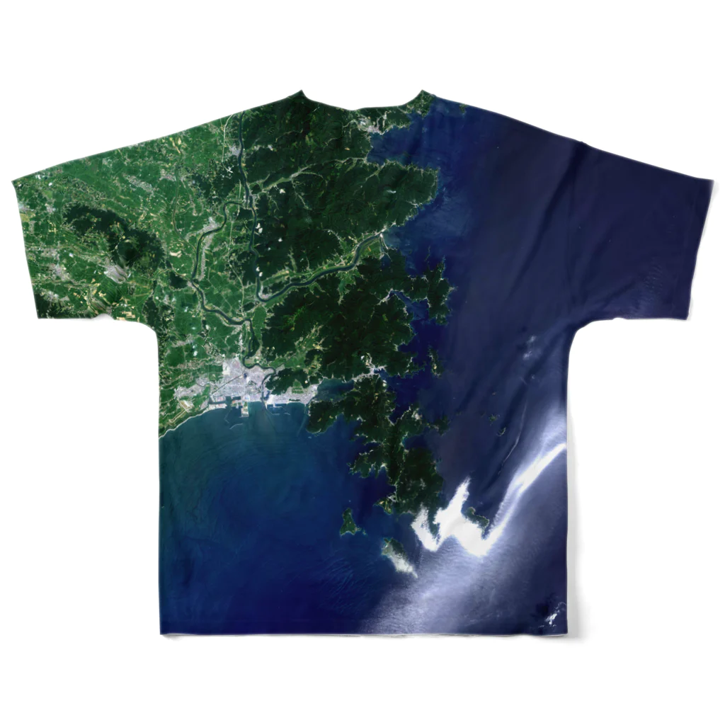 WEAR YOU AREの宮城県 牡鹿郡 Tシャツ 両面 フルグラフィックTシャツの背面