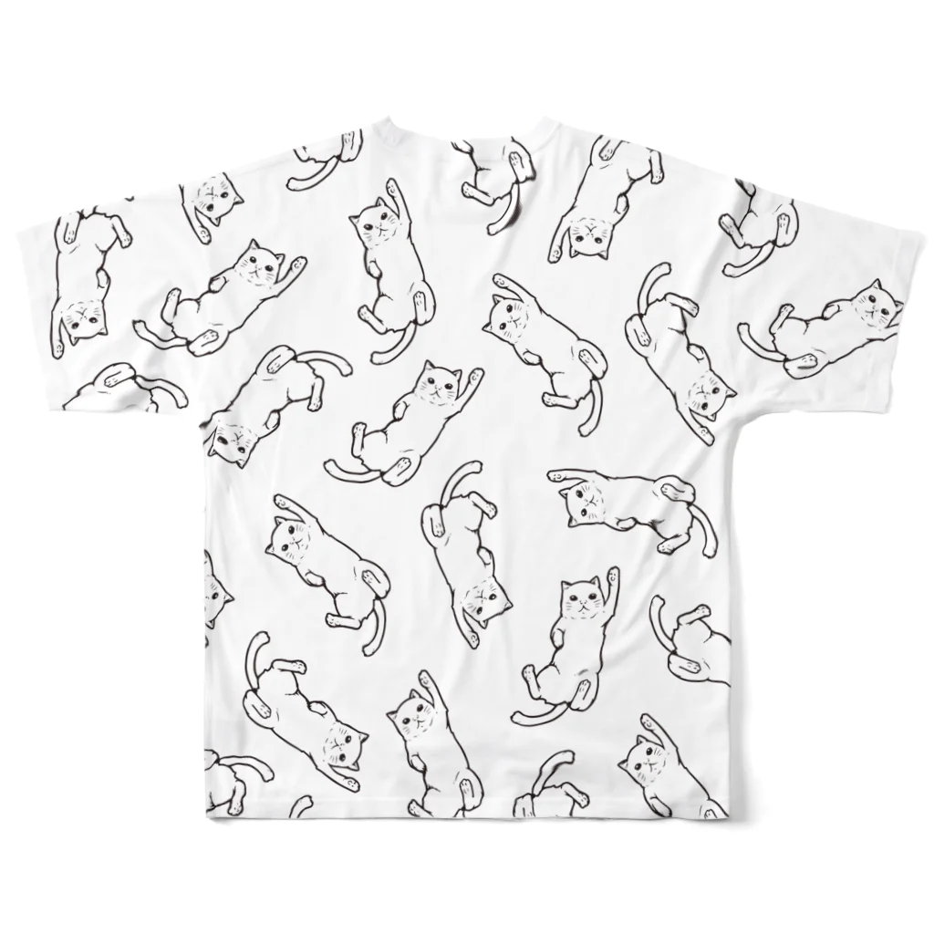 水道橋ですらのねこだらけ All-Over Print T-Shirt :back