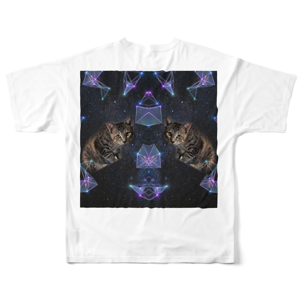 SABBAT the CATの無重力サバト All-Over Print T-Shirt :back