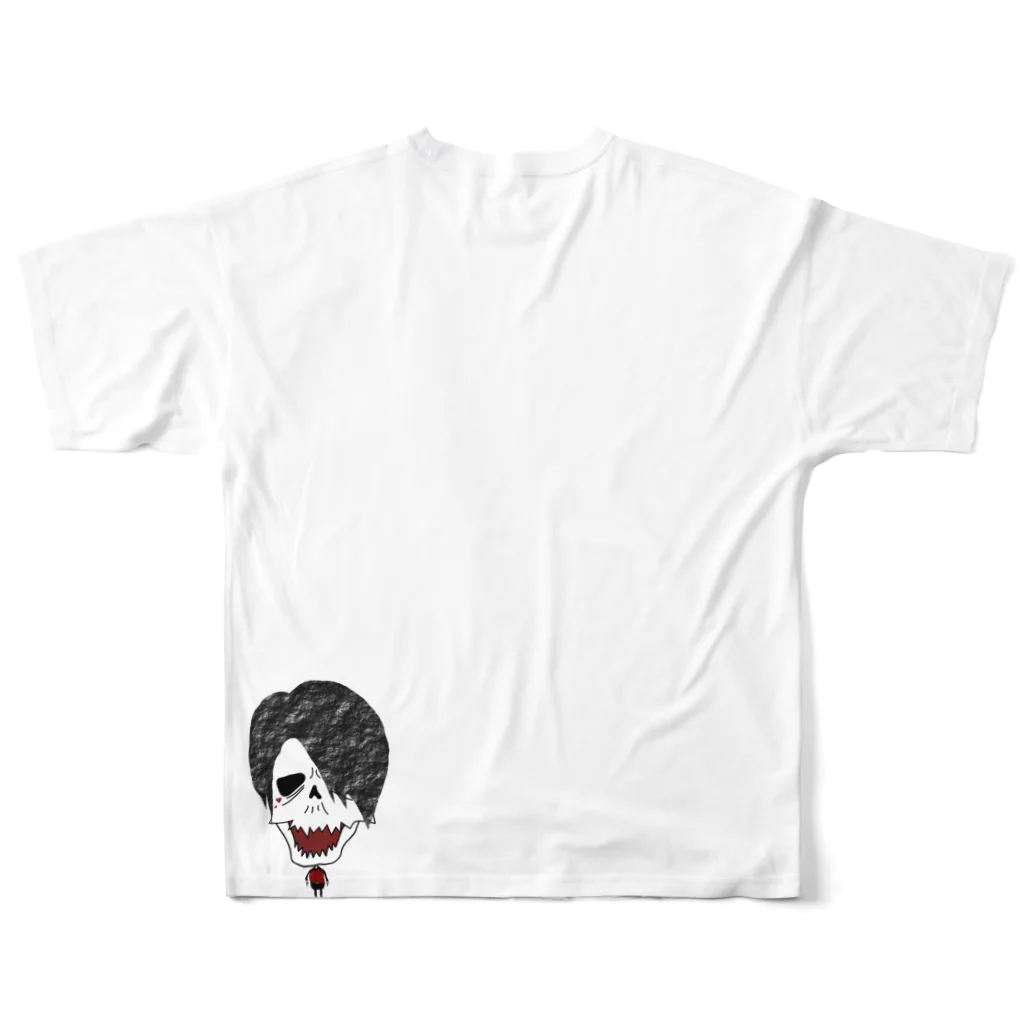 Shop Jamesの棒立ちJames フルグラフィックTシャツの背面