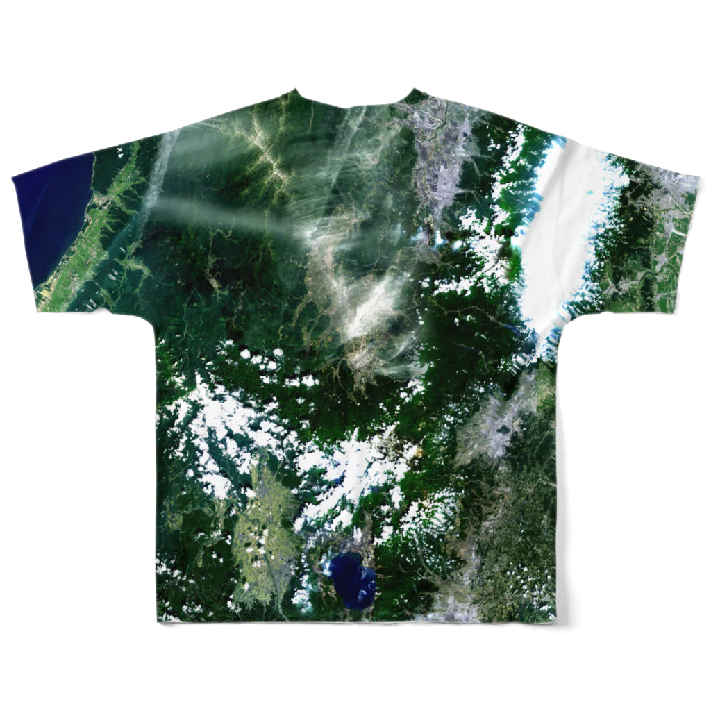 WEAR YOU AREの山形県 米沢市 Tシャツ 両面 All-Over Print T-Shirt :back