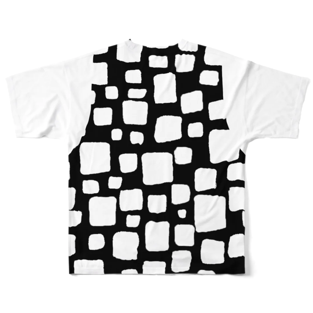 ゴータ・ワイのキューブ　レイヤード(前後２面プリント) All-Over Print T-Shirt :back