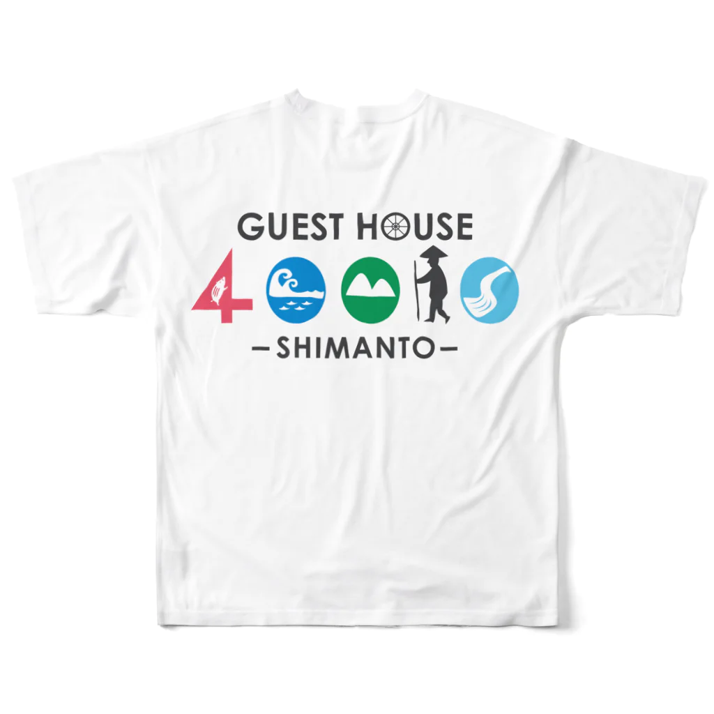 GUEST HOUSE 40010の40010ロゴ大 オリジナルTシャツ フルグラフィックTシャツの背面