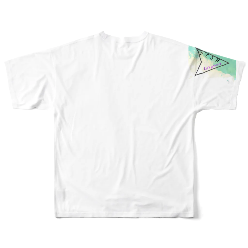 DISHstoreのDISHオリジナルTシャツ All-Over Print T-Shirt :back