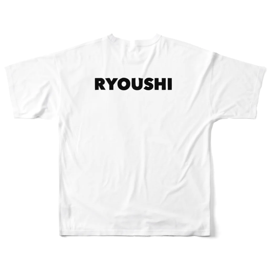 カジカジのTHE RYOUSHI フルグラフィックTシャツの背面