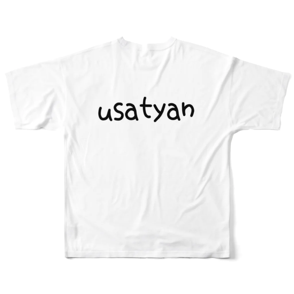 cricchiのうさぎのusatyan フルグラフィックTシャツの背面