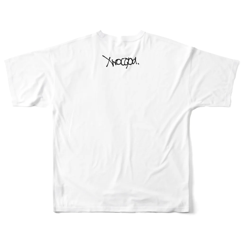 makkura.のクマバチ(xylcopa.) フルグラフィックTシャツの背面