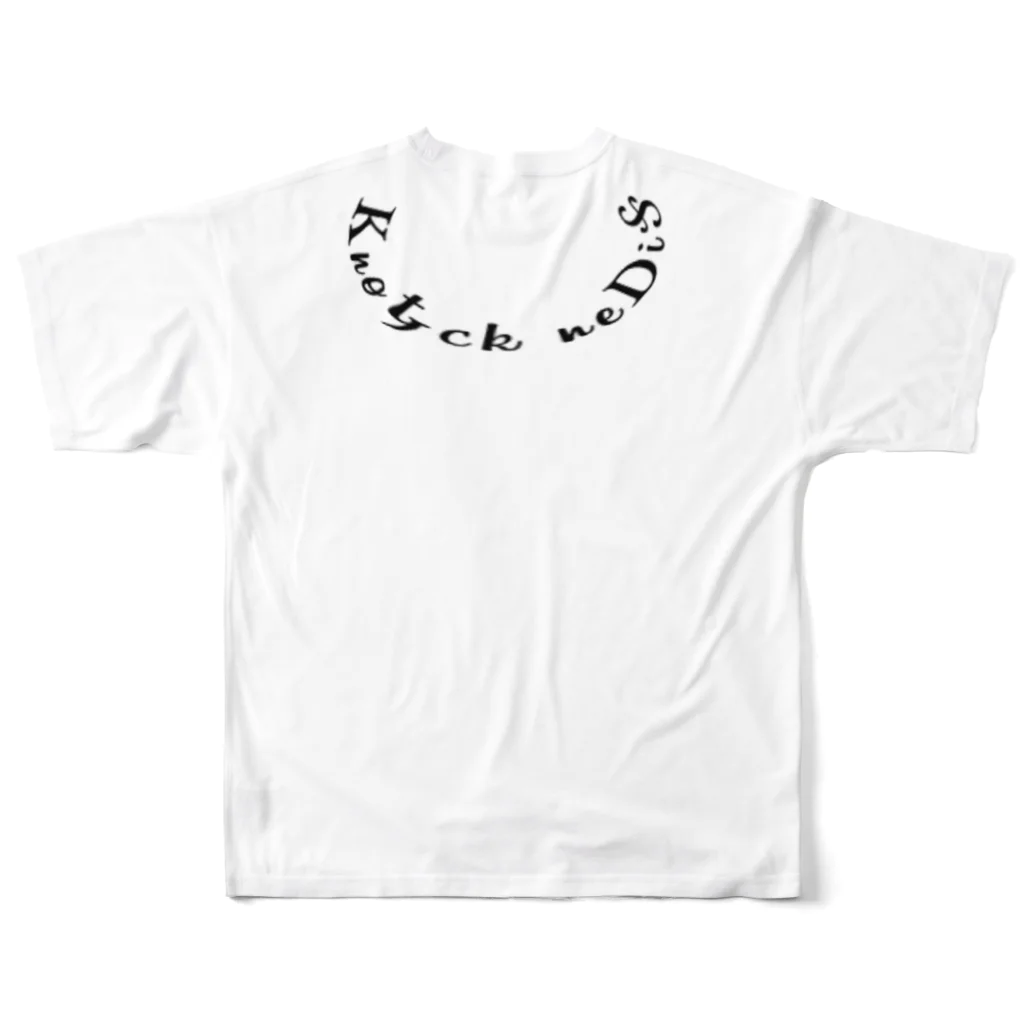 ハナクソショップののっく All-Over Print T-Shirt :back