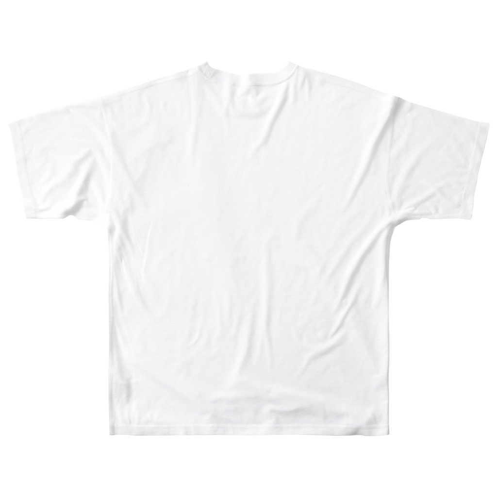 Life Design Factory PINCEのソーシャルディスタンス猫 All-Over Print T-Shirt :back