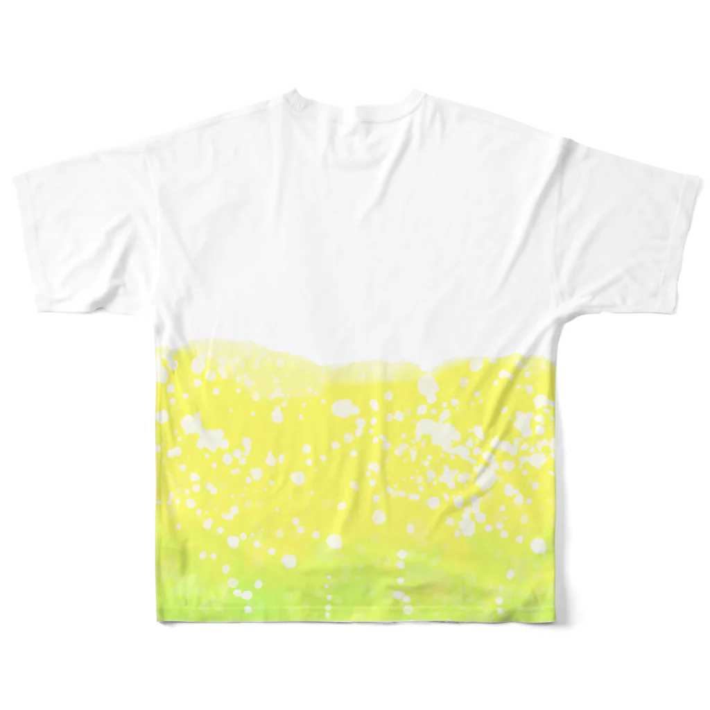 Boncajiri ボンカジリのレモンソーダ All-Over Print T-Shirt :back