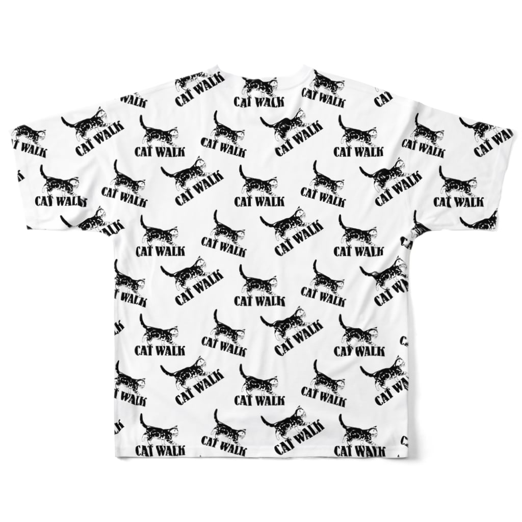 猫と釣り人のCAT_12_1_PT All-Over Print T-Shirt :back
