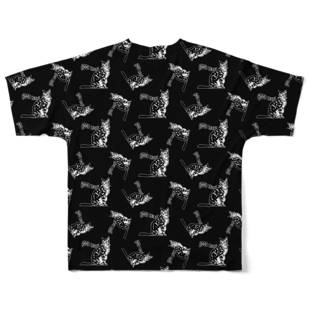 猫と釣り人のCAT_18_1K_PT All-Over Print T-Shirt :back