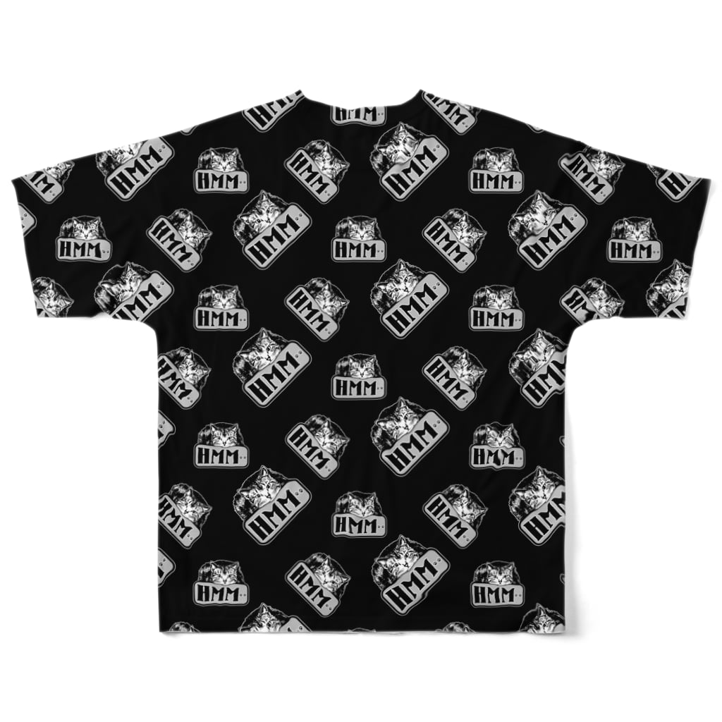 猫と釣り人のCAT_3_1K_PT All-Over Print T-Shirt :back