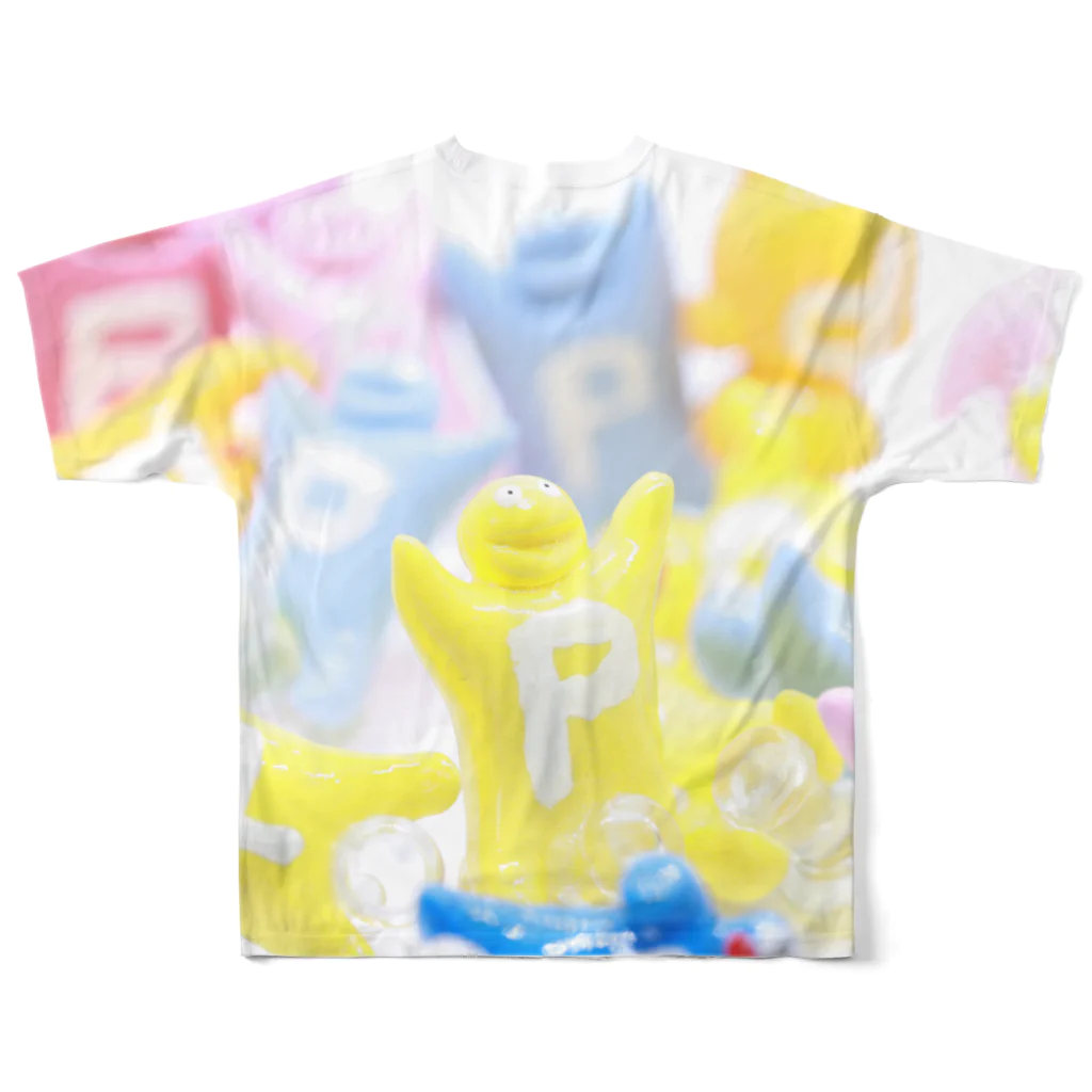 岡本なう - okamoto now -のピンズMen（ぴんずめん・PinsMen） フルグラフィックTシャツの背面