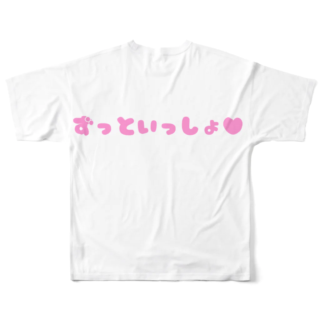 Kuro*s Brandのずっといっしょ♥ フルグラフィックTシャツの背面