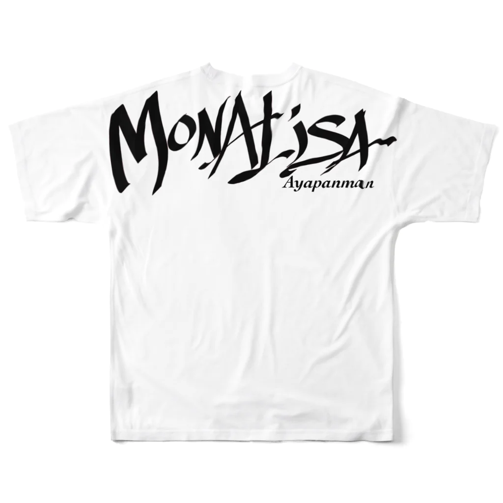 Elvis-MersonのMONALISA ✖️ Ayapanman フルグラフィックTシャツの背面