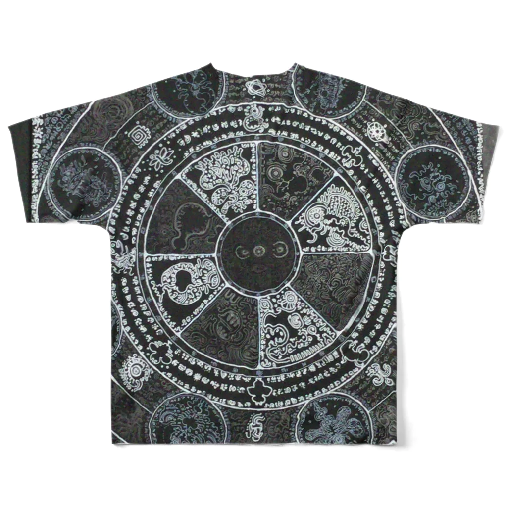 たましのムシズミ魔法円 All-Over Print T-Shirt :back