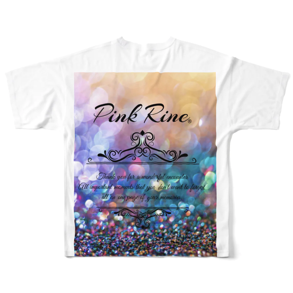 【Pink Rine】の【Pink Rine】オリジナル フルグラフィックTシャツの背面