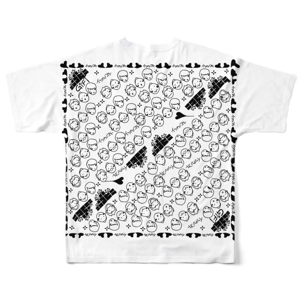 イツカノオトのGIFTバンダナ All-Over Print T-Shirt :back