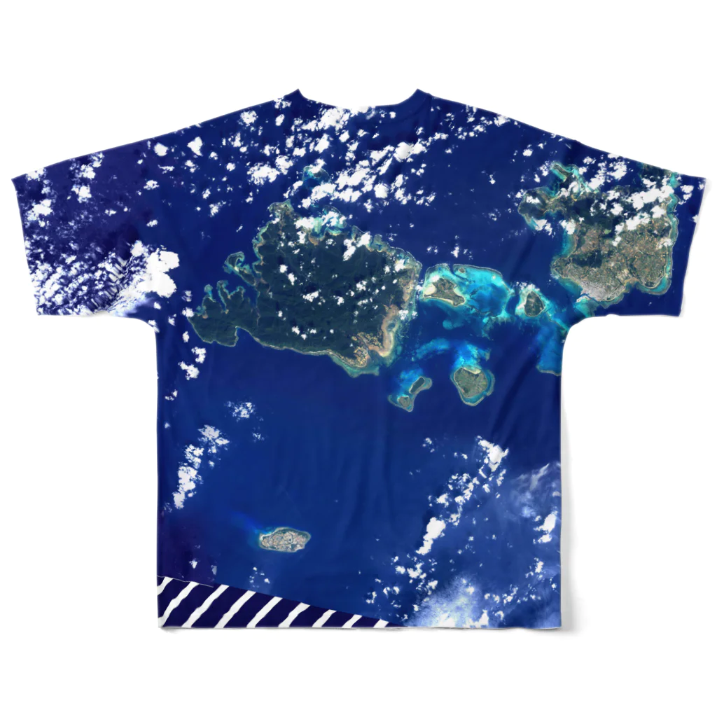 WEAR YOU AREの沖縄県 八重山郡 Tシャツ 両面 フルグラフィックTシャツの背面