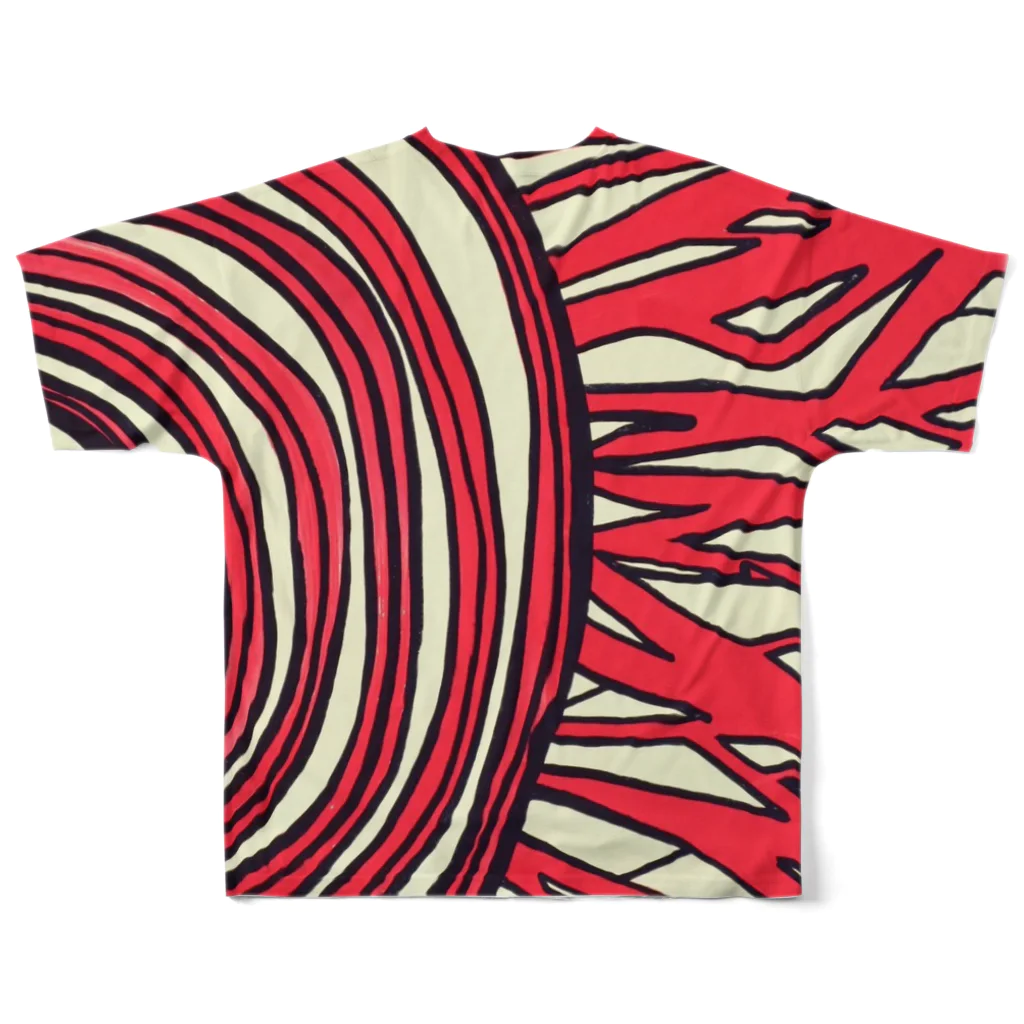 スペックスフットボールのSUN All-Over Print T-Shirt :back