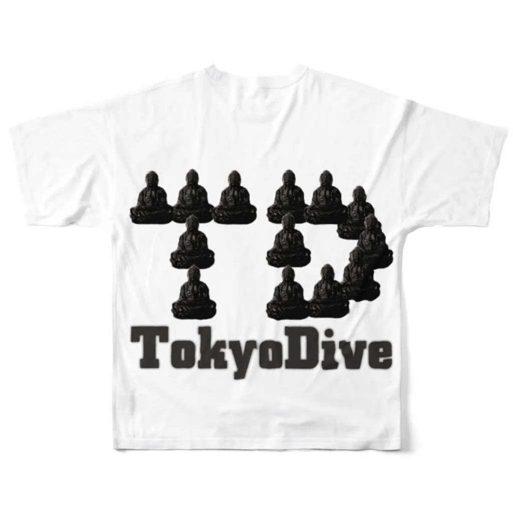 Tokyo Dive ⅡのTokyoDive2ロゴ All-Over Print T-Shirt :back