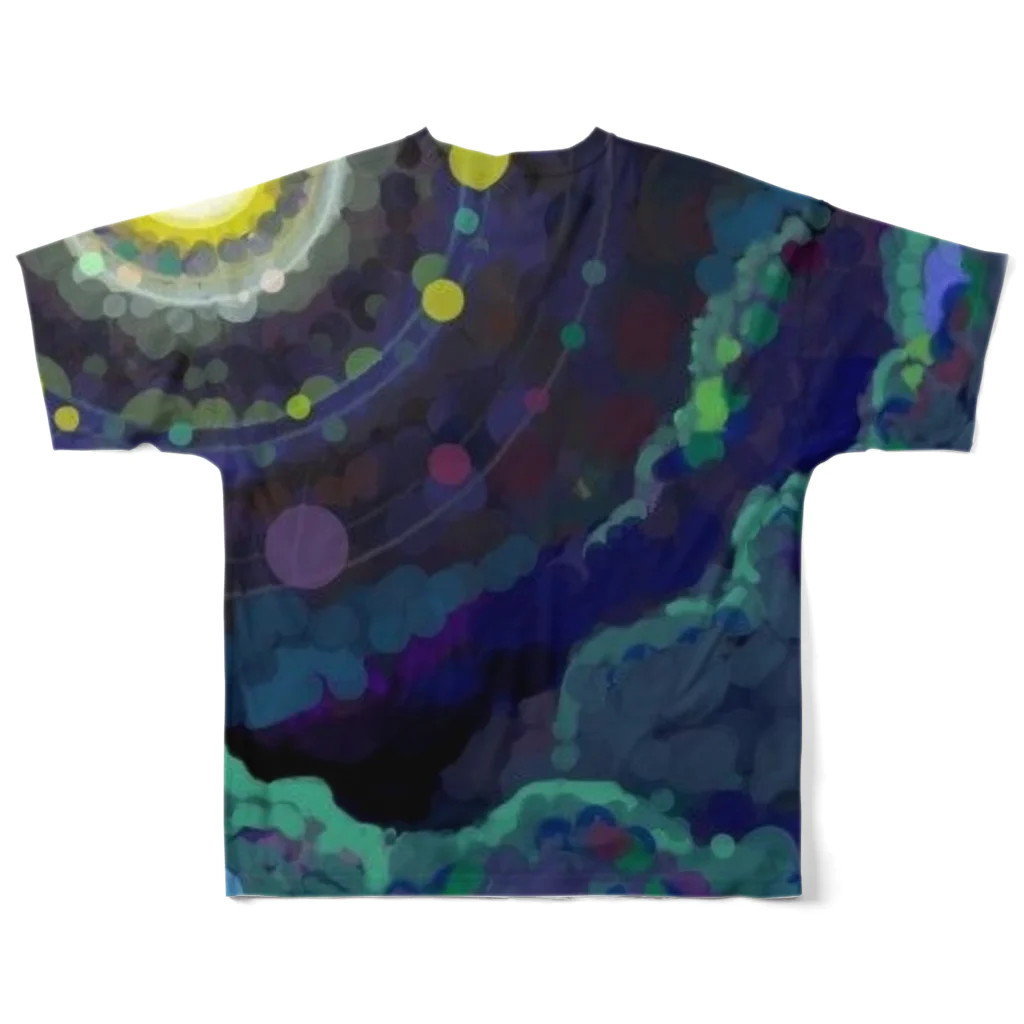 ælicoのmoonlight garden 01 All-Over Print T-Shirt :back