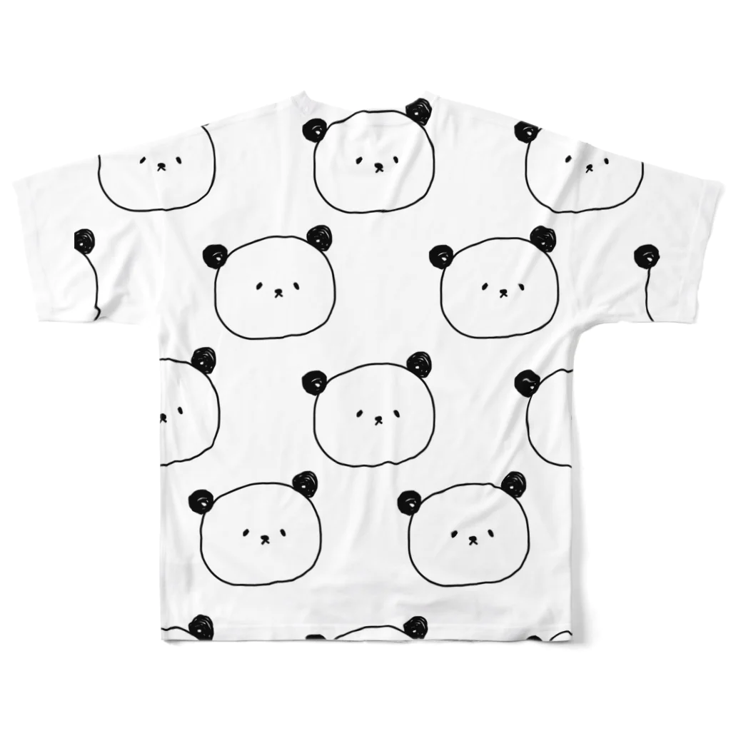 パパンパンダのパンダマミレ フルグラフィックTシャツの背面