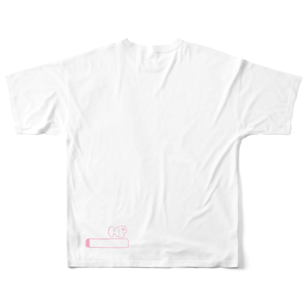 心中の人生ウルトラハードモードTシャツ All-Over Print T-Shirt :back