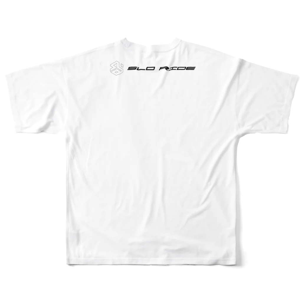 SLORIDEのHelmet(Black) All-Over Print T-Shirt :back