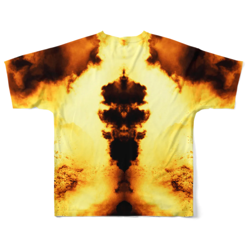  1st Shunzo's boutique のRorschach 4 All-Over Print T-Shirt :back