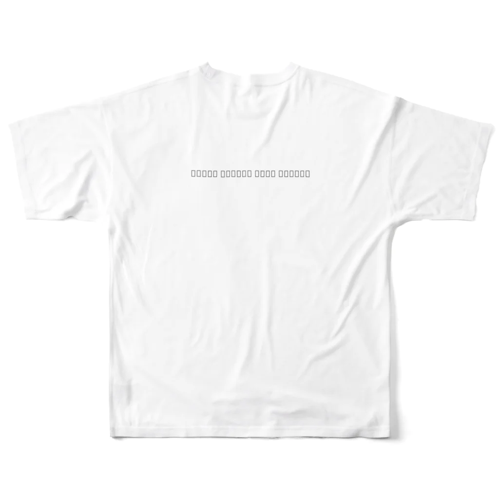 yuruphotoworksのフルグラフィックTシャツの背面