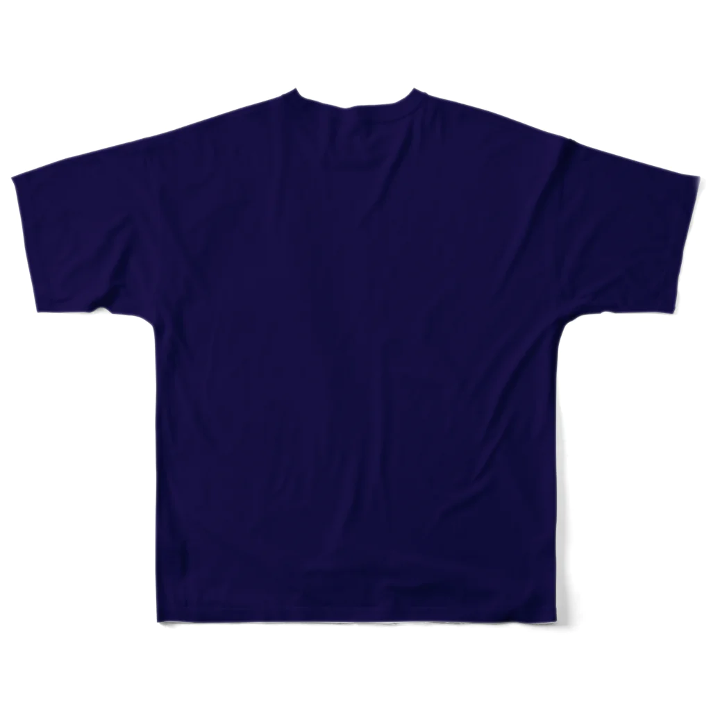 HappyGorillaの紺-1 フルグラフィックTシャツの背面