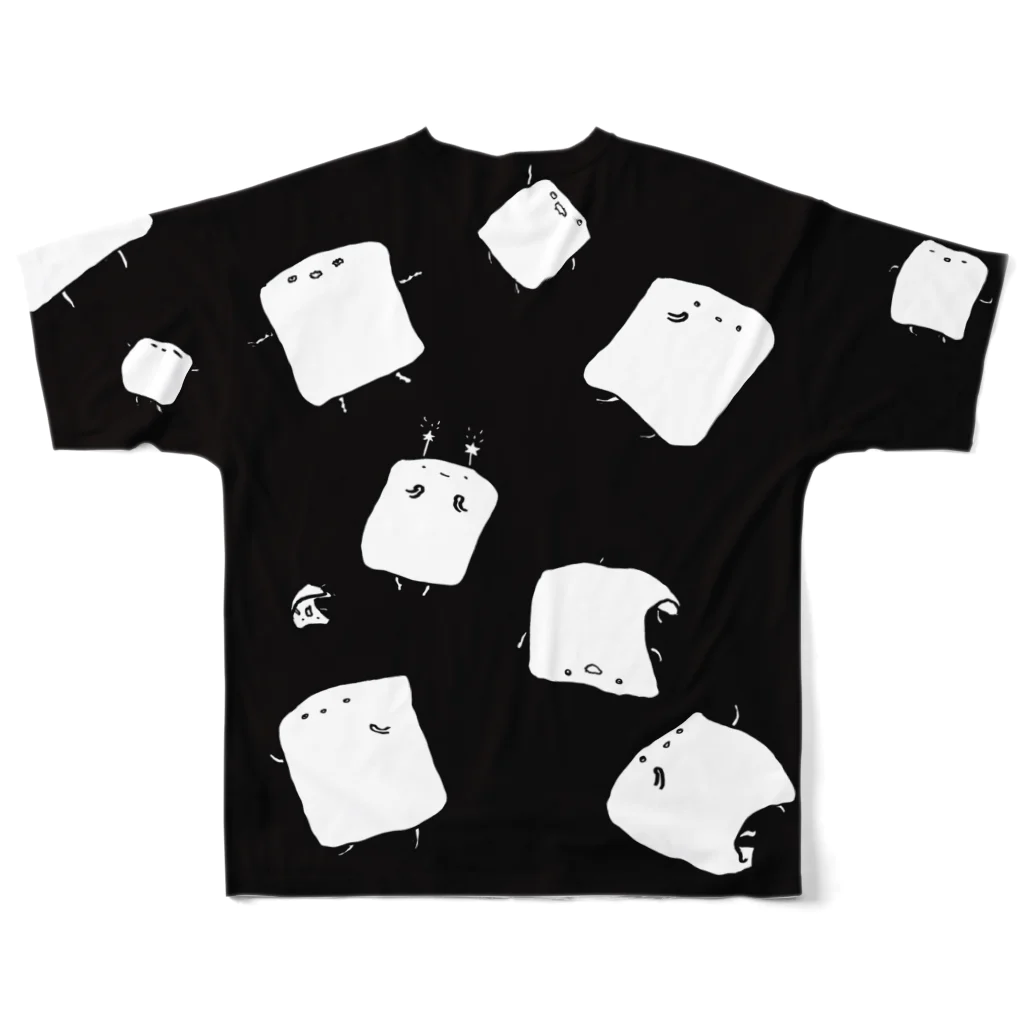 ぽんぽんこつこつ設備の全面あぶらあげちゃん All-Over Print T-Shirt :back