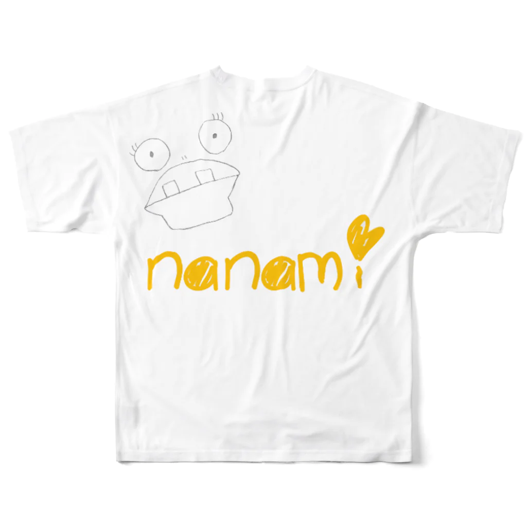 Nanami☞73のフルグラフィックTシャツの背面