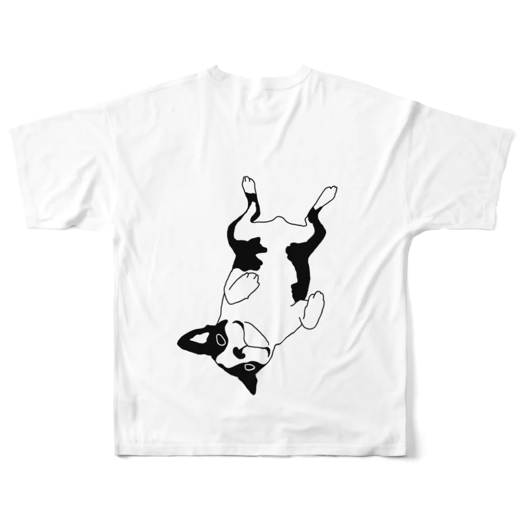 ボストンテリア　うちの子のボストンテリア3 All-Over Print T-Shirt :back