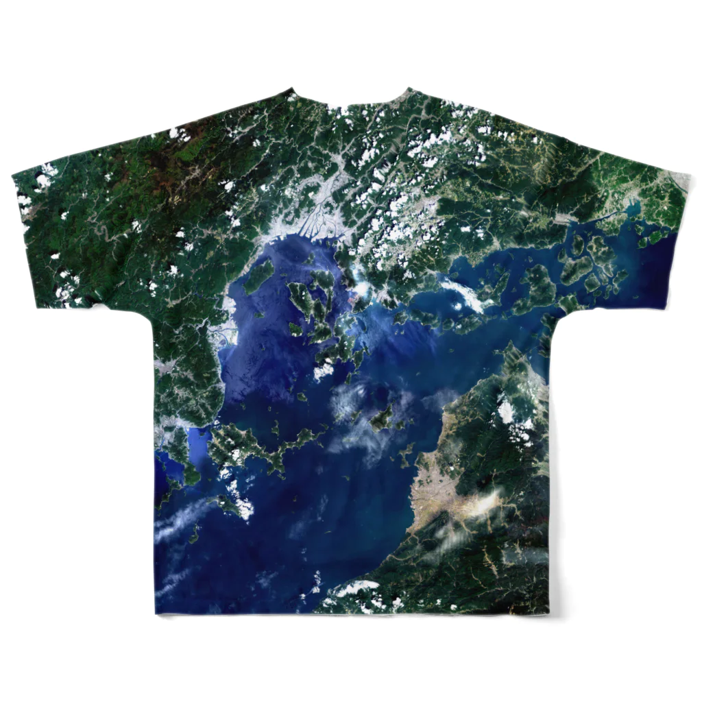 WEAR YOU AREの広島県 呉市 Tシャツ 両面 All-Over Print T-Shirt :back