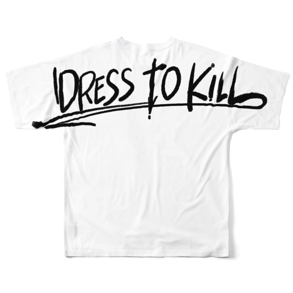 DRESS TO KILL.のD.T.K. ATTITUDE フルグラフィックTシャツの背面