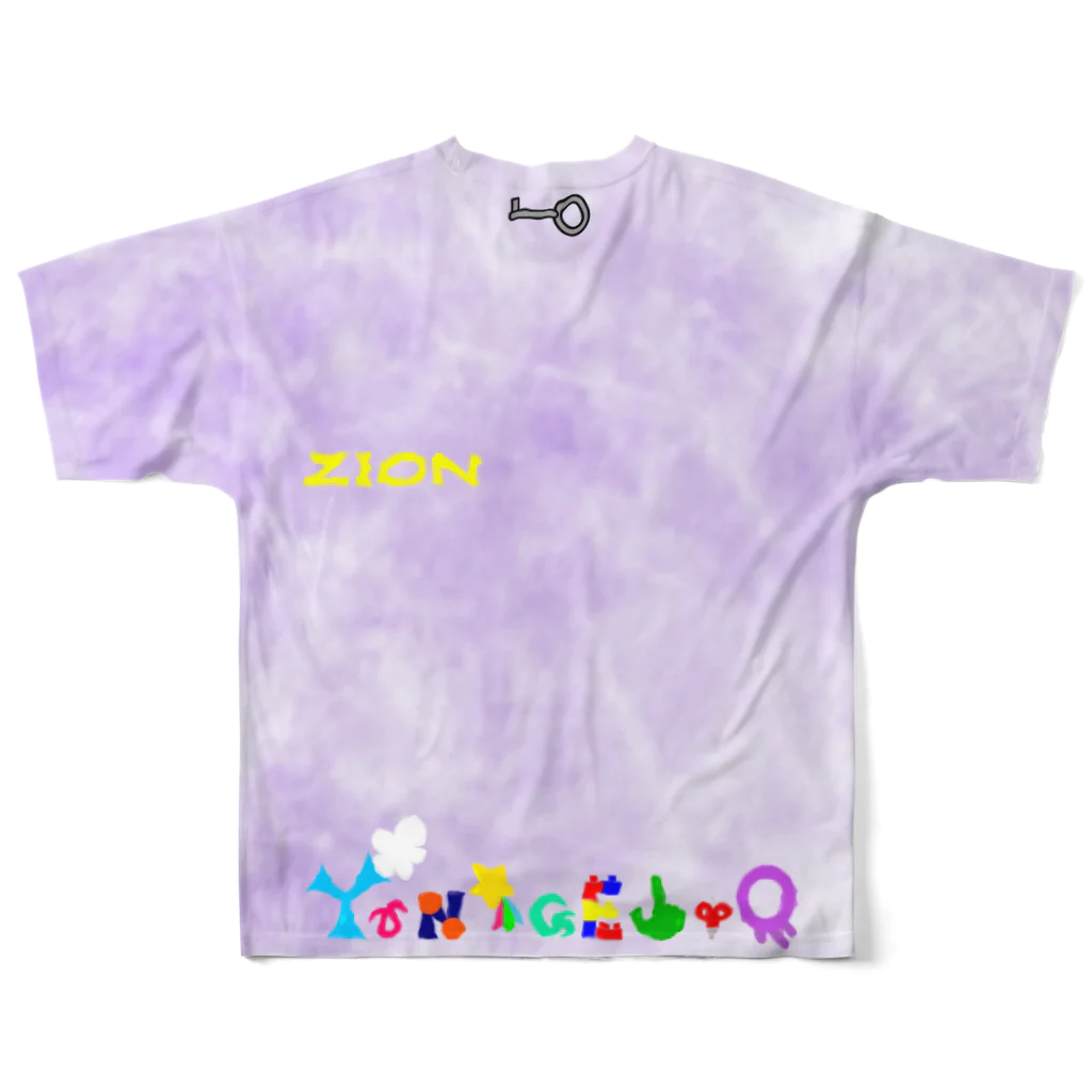 YUNIGEJYOのZION All-Over Print T-Shirt :back