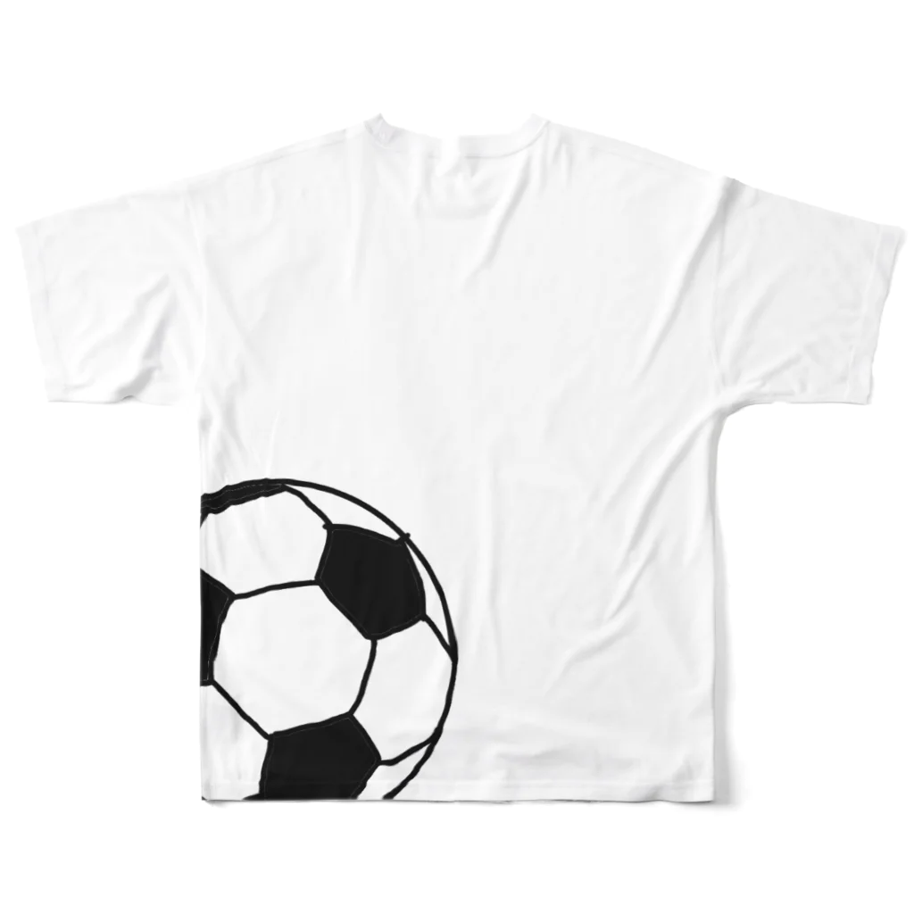 cumincuminのサッカーボールと少年(x) All-Over Print T-Shirt :back