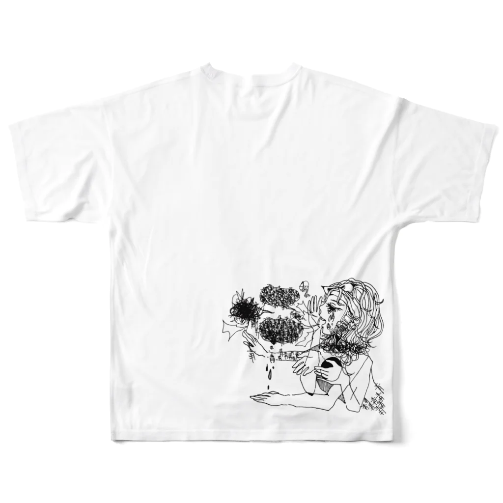 Chig-Hugのvoice / B All-Over Print T-Shirt :back