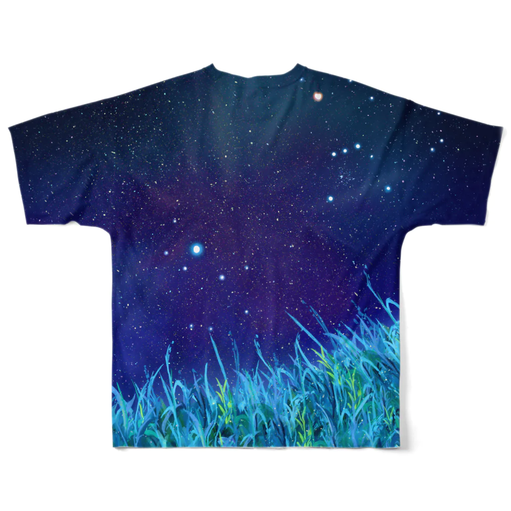 シリウスの匣の銀河鉄道のセスジスズメ フルグラフィックTシャツの背面
