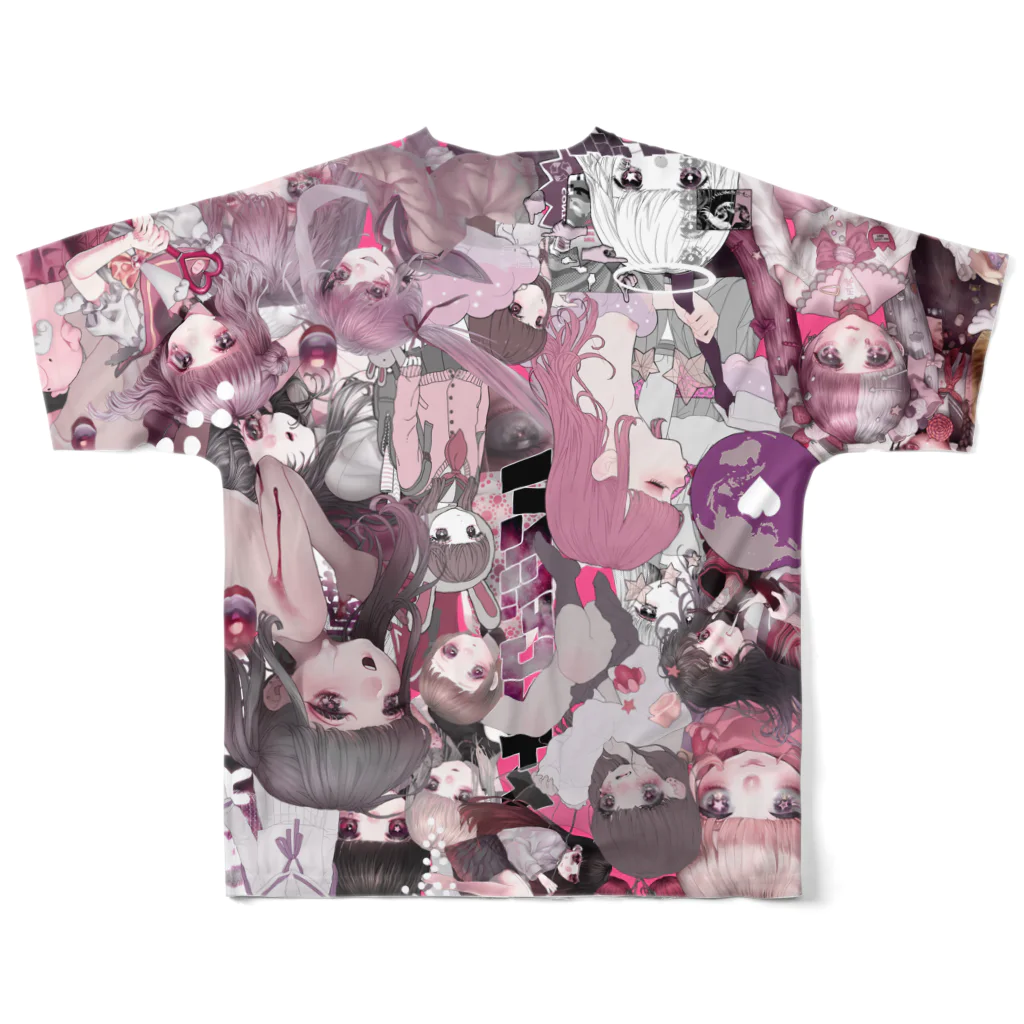 半熟おとめの混沌 All-Over Print T-Shirt :back