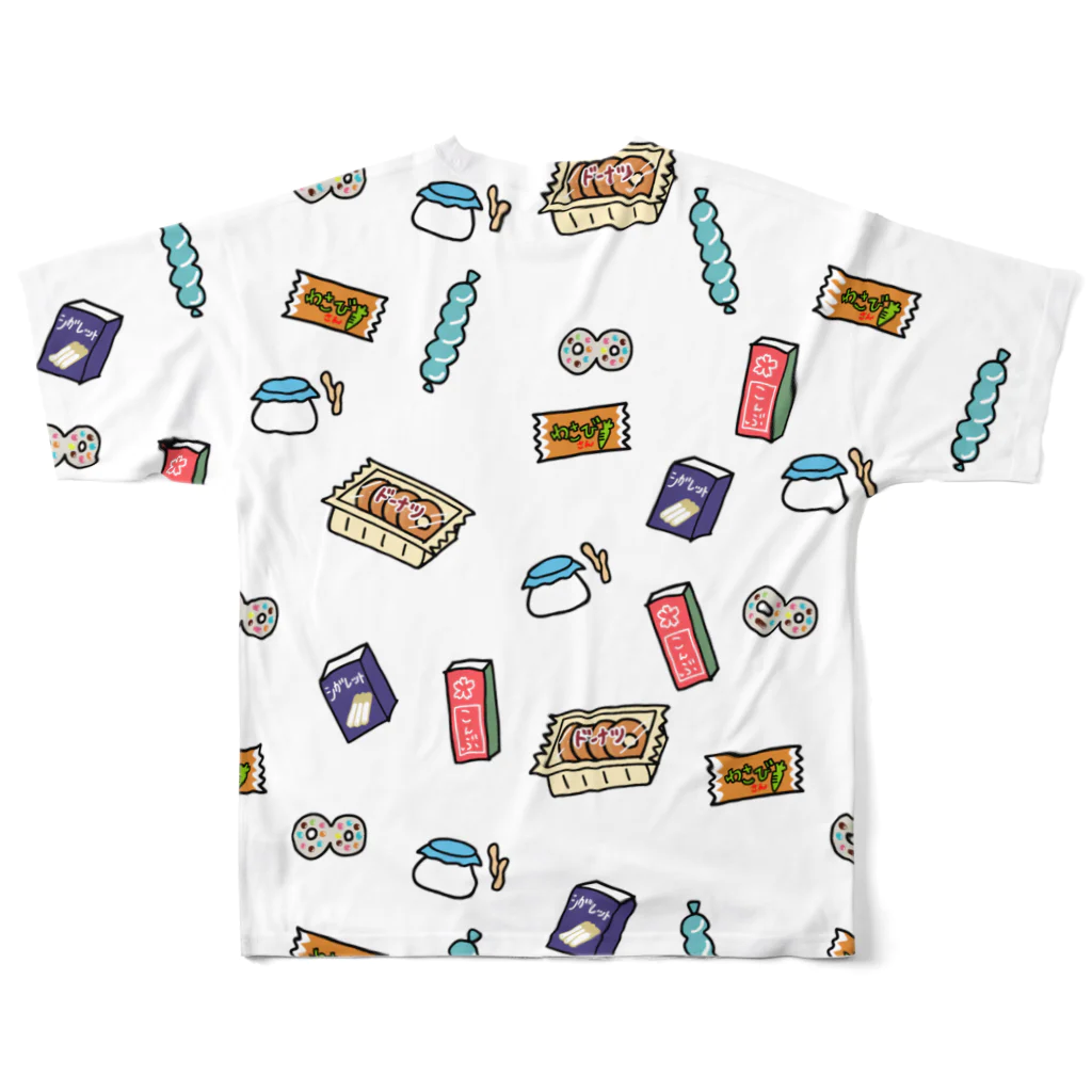 SHIHOの駄菓子の夢 dot. フルグラフィックTシャツの背面